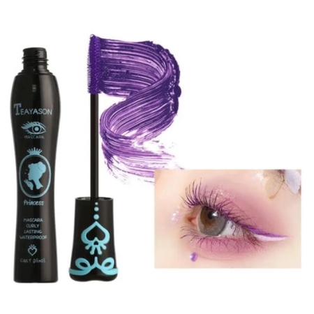 Tusz do Rzęs TEAYASON Mascara PRINCESS Wodoodporna- Kolor Fioletowy